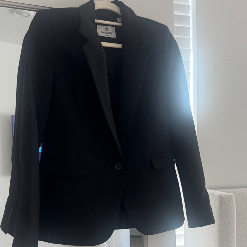 Aritzia Classic Black Suit Jacket